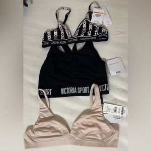 Lot of 3 wireless bras